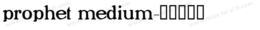 prophet medium字体转换